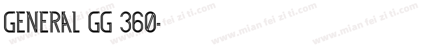 General GG 360字体转换